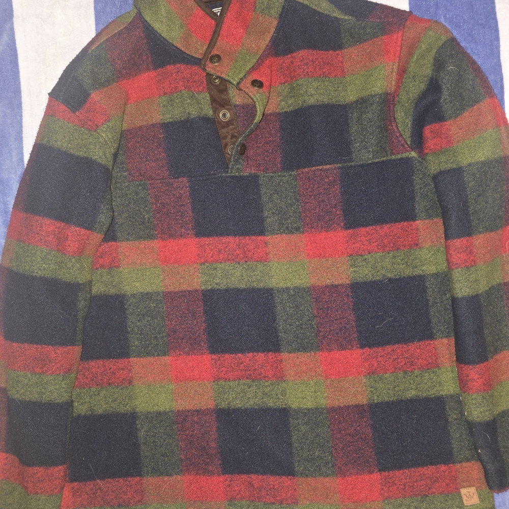 Classic Men's Plaid Sweater - Red, Green, and Navy